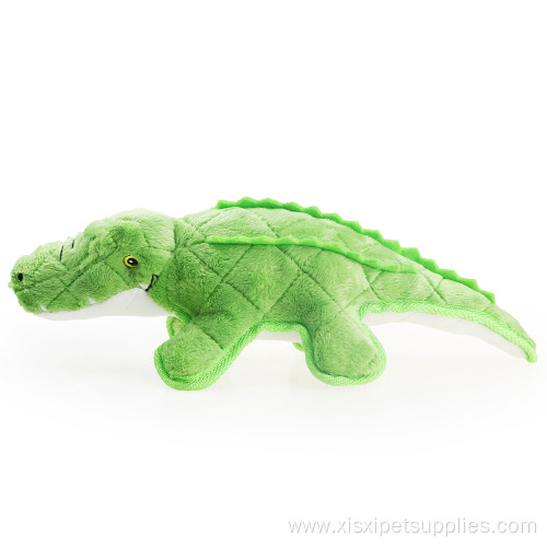 Plush crocodile chameleon molar dog toy with sound